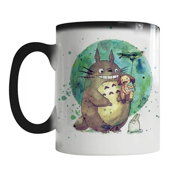 Totoro Cani de Cafea Prieteni Ziua de nastere Cadou de 11oz Ceramice Cerative Culoarea s-a Schimbat Ceașcă de Ceai