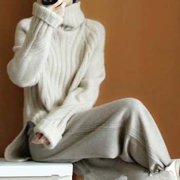 Toamna Iarna pulover femei guler pulover de cașmir pulover tricotate femei sweter pulovere de moda noua Vrac Plus Dimensiune topuri