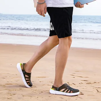 WCBOD Bărbați Plat Platforma de Moda Gradina de Vara Sandale 2020 EVA Casual în aer liber Usoare Plajă, Sporturi de Apă, Pantofi