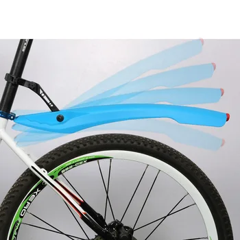 2018 26 Inch Bicicleta Fender Set cu LED Stop Flexibil Fata-Spate Bicicleta de Noroi Aripi Bicicleta aparatori de Noroi pentru Biciclete, Aripi