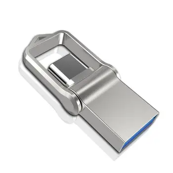 TOPESEL Mini 32GB 64GB 128GB Tip C Ultra Dual USB 3.0 Flash Drive Memory Stick stick U Disc