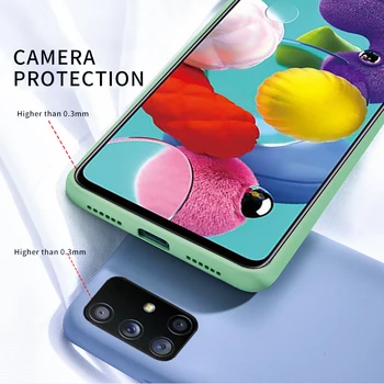 DIY Lichid de Silicon Curea Caz de Telefon Pentru Samsung Galaxy A51 A71 S20 Plus S10 S9 S8 Plus A30 A50 A70 A21S Samsung S20 FE Caz