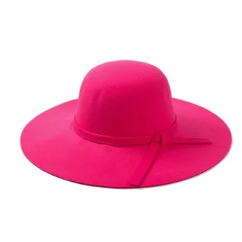 De iarnă pentru femei FEDORA moda plat margine largă simțit Jazz Fedora bărbați roșu cupole Gotice Nunta Vintage Hat