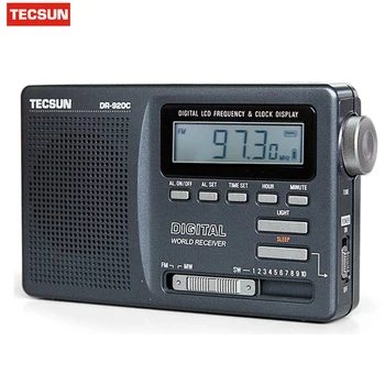 Nou Original Tecsun DR-920C Radio FM, MW, SW 12 Trupa Ceas Digital de Alarmă Receptor & de Fundal FM Radio Recorder Portabil Y4139
