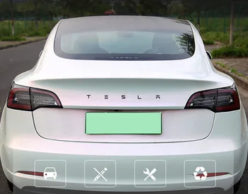 Auto Styling Coada Poarta Emblema Autocolant pentru Tesla Model 3 S X Masina de Modificare Spate TrunkSticker Accesorii Decor