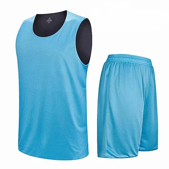 Față-verso Portabil de Baschet pentru Copii Jersey Seturi de Uniforme Sportive de îmbrăcăminte Respirabil treninguri Copii baschet tricouri