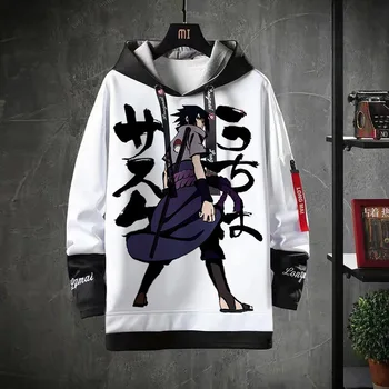 2020 Nou Anime Naruto Hanorace Streetwear Cuplu Haina De Iarna De Moda Liber De Desene Animate Sasuke Japonia Hanorac Hanorac Unisex Cu Glugă