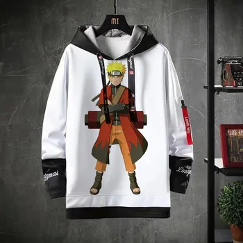 2020 Nou Anime Naruto Hanorace Streetwear Cuplu Haina De Iarna De Moda Liber De Desene Animate Sasuke Japonia Hanorac Hanorac Unisex Cu Glugă