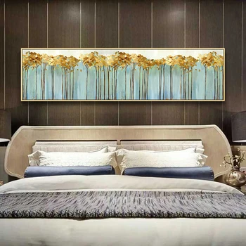 Modern Abstract de Aur Panza poster, Postere de Perete pentru Camera de zi Panza Pictura Singur panouri Poze Arta Fara Rama