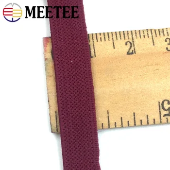Meetee 10/20M 8mm Nailon Elastic de Înaltă Elastic Banda de Cauciuc pentru Benzile de Păr DIY Îmbrăcăminte Sutien Strech Chingi Coase Material