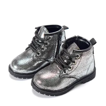 DIMI 2021 Toamna/Iarna de Pluș Copii, Cizme Fete Baieti Martin Pantofi de Brand de Moda cu Fermoar din Piele Moale Cald Cizme Copii