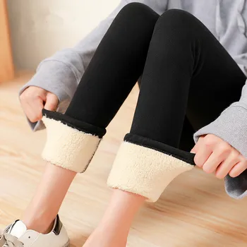 Iarna Cald Pantaloni femei 2020 Plus Catifea Îngroșa Jambiere Skinny Casual Glezna-Lungime Pantaloni cu Talie Înaltă de Mari Dimensiuni Femei Jambiere