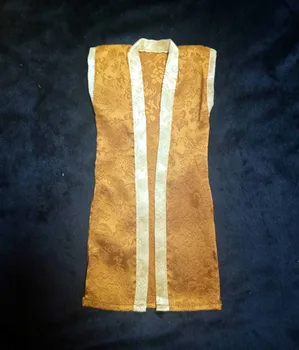 1/6 Vechi soldat hainele împăratului Chinez costum mantie de aur costum de 12 inch de acțiune figura accesorii