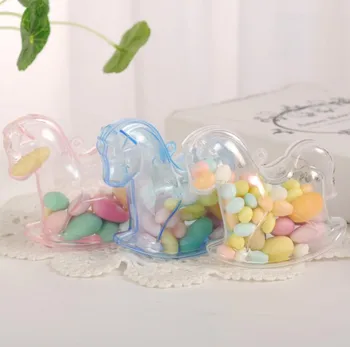 6 Buc Transaparent Cal De Plastic, Cutii De Bomboane De Nunta Favoarea Cutii Consumabile Copil De Dus Favoruri De Partid Ziua De Nastere Decor