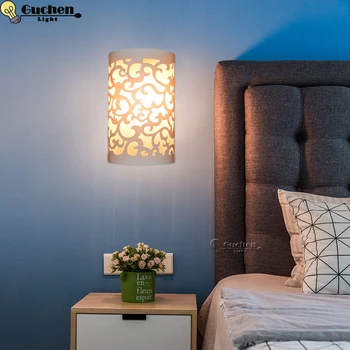 Elemente d Lampă de Perete LED dormitor noptieră Montat pe Perete Tranșee Lumina lămpii Decorative Living Vila Mansarda Perete Coridor de Lumina E27