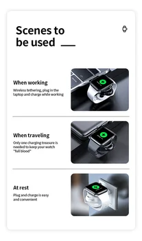 Portabil Magnetic Wireless USB Incarcator Pentru Apple Watch iWatch Serie 5/4/3/2/1 De Înaltă Calitate Design Remarcabil Mini USB Încărcător