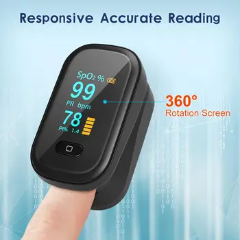 Portabil Pulsoximetru de Deget OLED de Impulsuri Digitale SpO2 PI Puls Oxymeter Oximetro De Dedo Saturația de Oxigen din Sânge Monitor de Ritm Cardiac