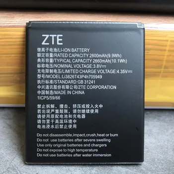 Pentru ZTE Blade A5 2019 Baterie 2600mAh Baterie de Telefon Mobil Li3826T43P4h705949 de Înaltă Calitate, Original Nou
