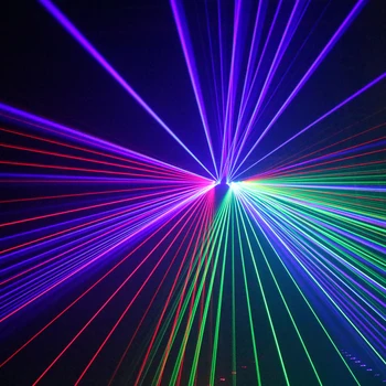 ALIEN RGB Full Color Fascicul Linie Scanner DMX Etapă Laser Proiector Efect de Iluminare DJ Disco Petrecere de Vacanță Dans, Lumini de Crăciun