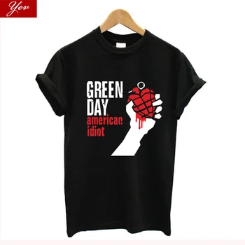 2020 noi de vara Celebra trupa Green Day t shirt femei din bumbac liber Topuri&Tricouri femei trupa de Rock Hip-Hop streetwear femei haine
