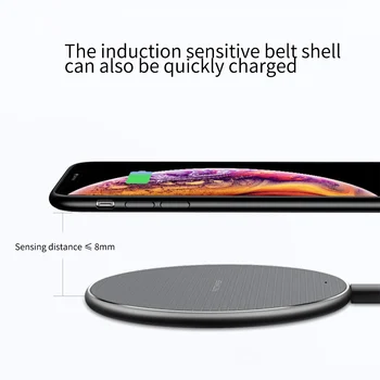 10W Încărcător Wireless QI Eficienta Pentru iPhone 12 11PRO XR XS Wireless Charger Pad Pentru Samsung Nota 10 Plus Rapid de Încărcare Pad USB
