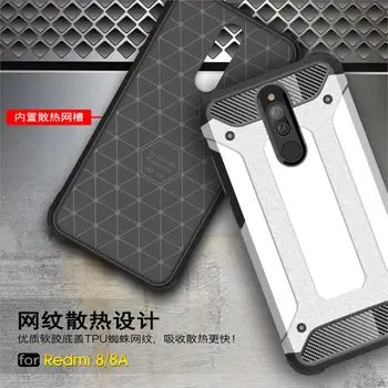 Pentru Xiaomi Redmi 8 Caz 8A Mi Nota 10 Pro Caz Anti-knock Accidentat Armura Hard Cover Redmi 8 Silicon Telefonul Bara de protecție Caz Pentru Redmi 8