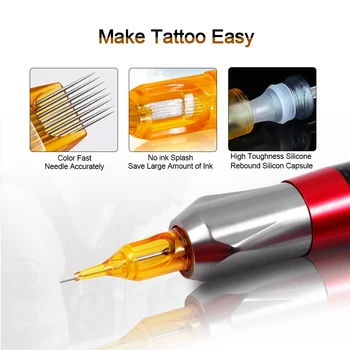 BIOMASER 20buc Unică folosință Semi-Permanente Machiaj Tatuaj Cartuș Ac RM/RL/RS/M1 Pentru Masina de Tatuaj Kit Pistol Tatuaj Consumabile