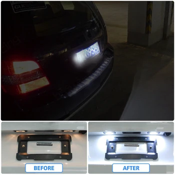 Pereche/2 buc LED Pentru BMW E39 TOURING 5doors lampa pentru numărul de Înmatriculare Auto Styling Auto LED Indicatori Numărul de Înmatriculare Lampă de Semnalizare