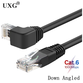 10m 5m 3m Cat6 Cablu Ethernet RJ45 Unghi Drept Cablu de Rețea UTP Patch Cord de 90 de Grade Cat6a Cablurile Lan pentru Laptop Router TV BOX