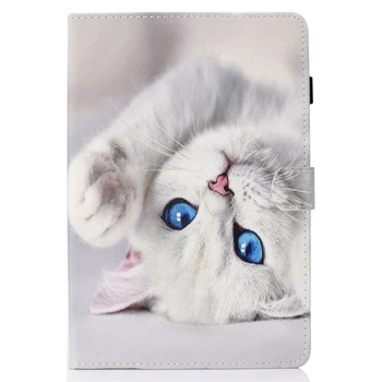 Acoperire Pentru Samsung Tab A2 10.5 T590 De Desene Animate Pisica Din Piele Fundas Caz Pentru Samsung Galaxy Tab S 10.5