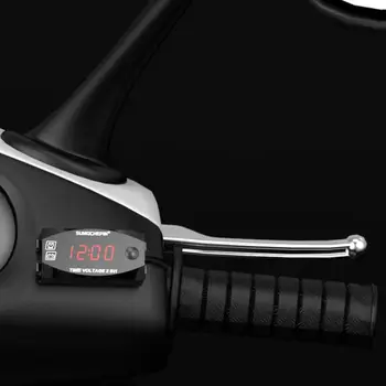 DC 12V LED Digital Display Voltmetru de Tensiune Panou Pătrat Pentru Electromobile Masina Motocicleta