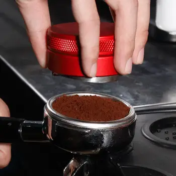 51 Din Oțel Inoxidabil Tamper Cafea Reglabil Pe Înălțime Trifoi Cafea, Distribuitor Cafea, Distribuitor De Cafea Accesorii Rosu/Negru