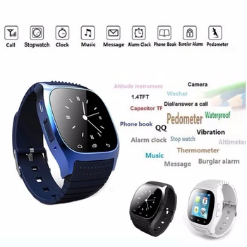 Bluetooth Încheietura Ceas Inteligent M26 Impermeabil Smartwatch Răspuns Apel Music Player Pedometru Pentru Telefon Inteligent Android Tracker De Fitness