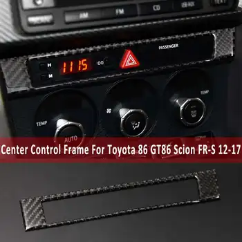3D Autocolant Fibra de Carbon Centrul de Control Capac Cadru Trim Refit Autocolante de Styling Auto Pentru Toyota 86 GT86 Scion FR-S 2012-2017