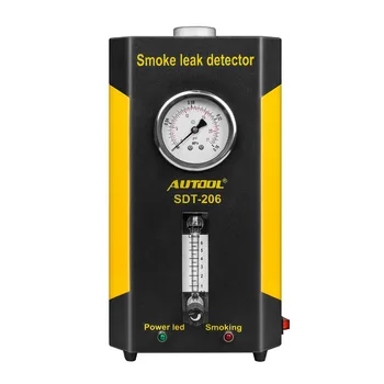 Cele mai noi AUTOOL SDT-206 Masini de Fum Detector Detector de Scurgeri de Sisteme de Conducte pentru toate Vehicul de smog scurgeri de Testerul de Diagnosticare