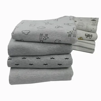 Grey Series Copilul de Tesatura de Bumbac Imprimat Bumbac tricotate Jersey tesatura de metru de îmbrăcăminte pentru copii de a face