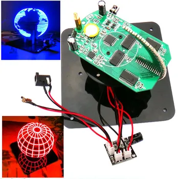 CLAITE Sferic Rotativ LED Kit DIY LED Module de practica hamdori Lipit Kit de Formare Albastru Și Roșu