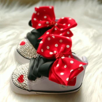 Dollbling Polka Dot Cutie Mica Stea Adidas Strălucire Copii Panza Pantofi Uimitoare Landou 0-1A Printesa fata de Adidas pietoni