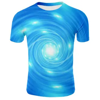 Noi 3D imprimate cerul înstelat tricouri Barbati femei copii T-shirt 3D imprimate stele peisaj tricouri Băieți Fete de Moda de Stradă
