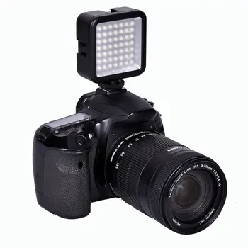 Flash Mini Pro Led-49 Video Lumina 49 Led Flash De Lumină Pentru Camera Foto Dslr Camera Video Dvr Dv Camera Light Black