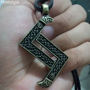 Nostalgia Viking Runa JERA Yggdrasil Raven Amuleta Vrăjitorie coreea Moda Colier Lung pentru Femei