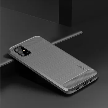 MOFi Gel de Silicon de Caz Pentru Samsung Galaxy A71 SM-A715F Caz Telefon Moale Pentru Samsung Galaxy A71 Fibra de Carbon Caz Pentru Samsung A71