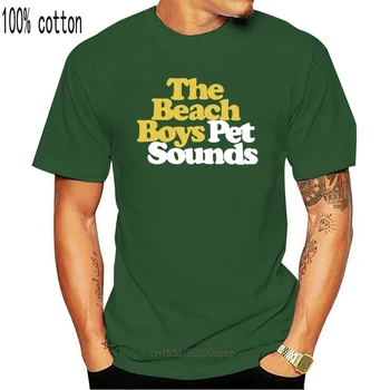 Sunete de animale de companie 60 de ani de La Beach Boys, Trupa de Rock Black Mens T-Shirt Bumbac S-XXXL Dimensiunea