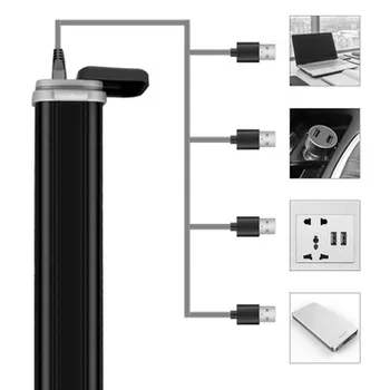 Noi Lumina Puternica Lanterna USB de Încărcare Solară în aer liber rezistent la apa Multifunctional Portabil de Urgență din Aliaj de Aluminiu Lanterna