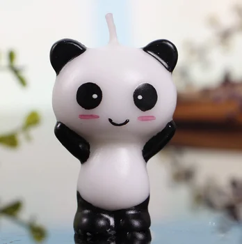 2 buc/pereche Panda Drăguț Copil de Naștere Tort Lumânări Ziua de naștere Partidul Decor Lumânare.Creative Tort Toppers.Consumabile Partid