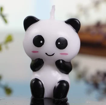 2 buc/pereche Panda Drăguț Copil de Naștere Tort Lumânări Ziua de naștere Partidul Decor Lumânare.Creative Tort Toppers.Consumabile Partid