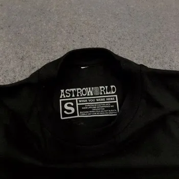 Travis Scott TURISM TRAVIS URS Astroworld T-shirt Wen 1:1 de înaltă Calitate, tricouri Top teuri Hip Hop Stil de Vara tricou