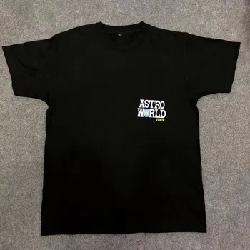 Travis Scott TURISM TRAVIS URS Astroworld T-shirt Wen 1:1 de înaltă Calitate, tricouri Top teuri Hip Hop Stil de Vara tricou