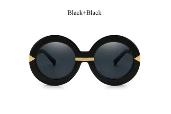 Supradimensionate de Moda Rotund săgeată Forme ochelari de Soare pentru Femei Brand Designer Doamna de sex Feminin de ochelari de Soare UV400 Gradient Rama