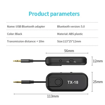 Bluetooth audio 5.0 transmițător receptor aux masina difuzor TV amplificator desktop laptop cască aptx adaptor wireless